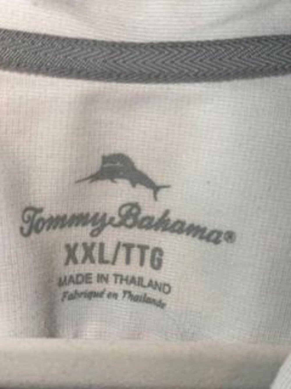Tommy Bahama Quarter-Zip Pullover XXL White - Picture 3 of 8